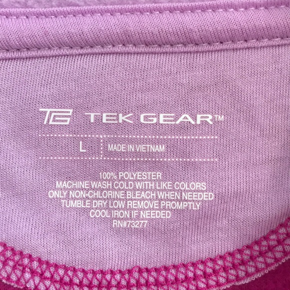 TEK GEAR pullover fleece jacket SIZE L - Picture 5 of 5